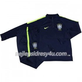 Brazílie Tréninkový Mikina Soupravy 2018 Modrá II